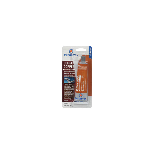 Permatex 81878 Ultra CopperÂ® Hi-Temp RTV Silicone Gasket Maker, 3 oz.