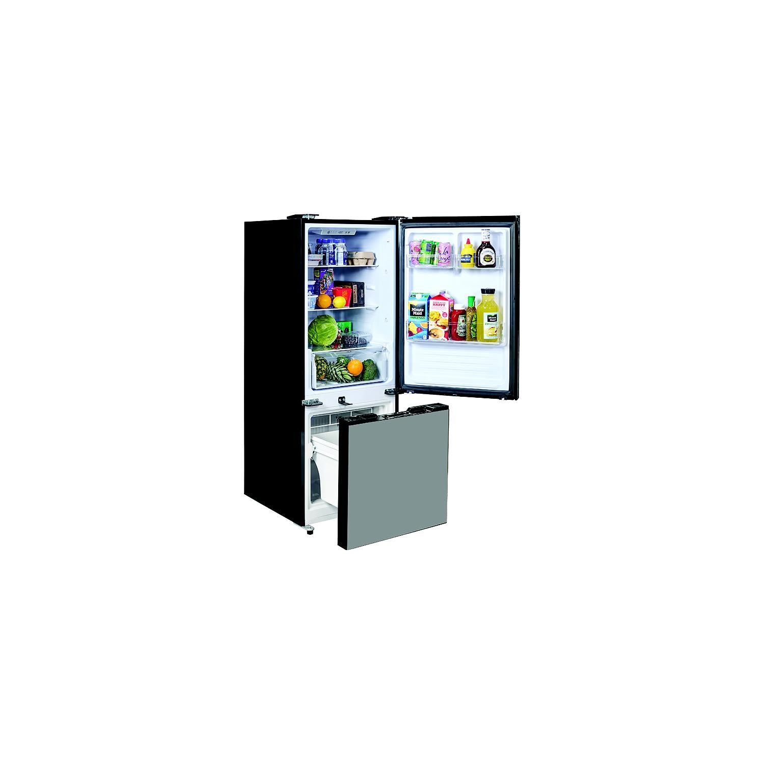 American Technology 180-4562 DUAL SWING DOOR REFRIGERATOR/FREEZER, 10.7 cu. ft., STAINLESS