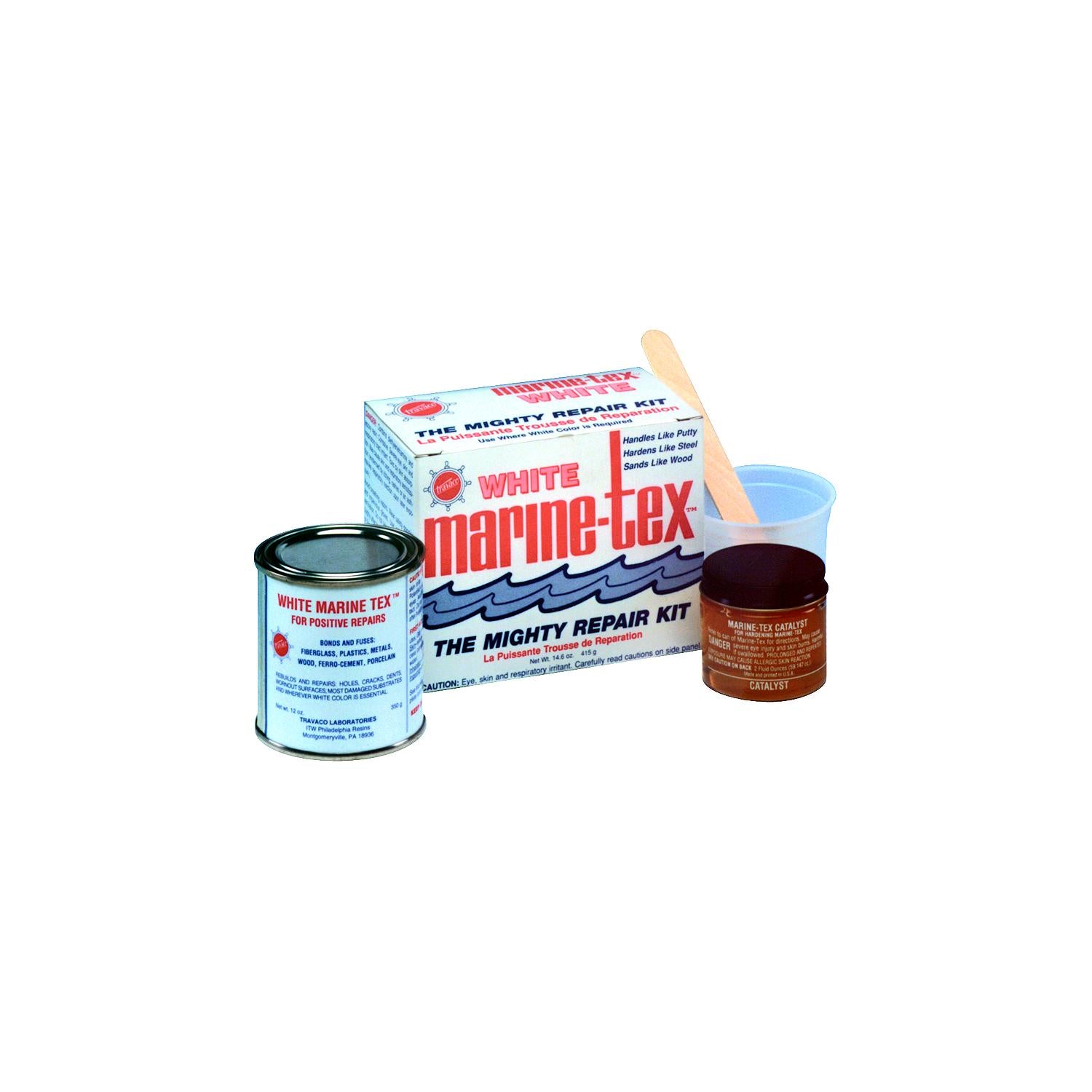 Marine Tex RM307K Marine-Tex Epoxy Putty, Quart, White, 6/case