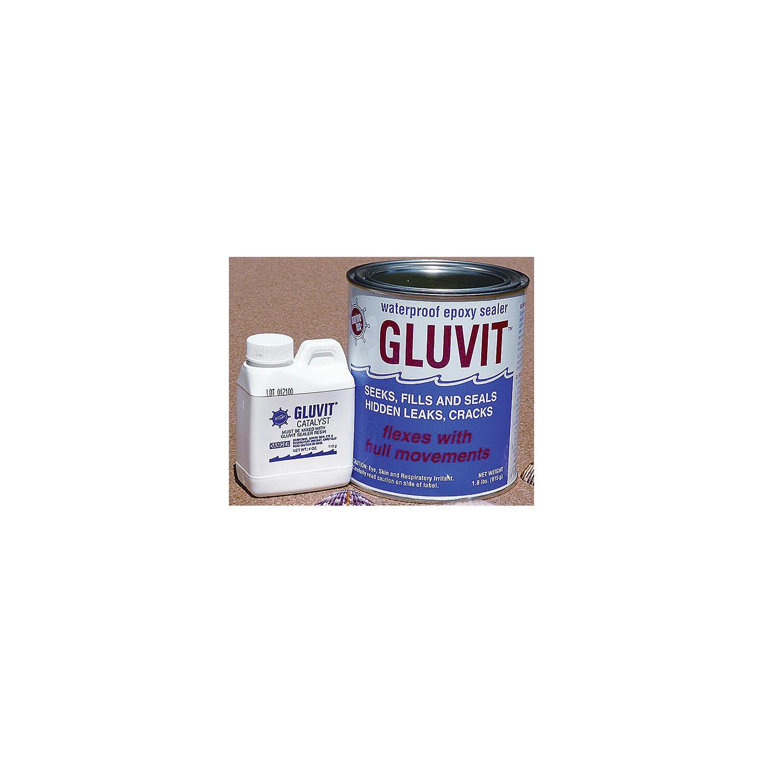 Marine Tex RM330K Gluvit Epoxy Sealer Quart Kit, 6/case