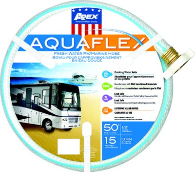 Teknor Apex 7503-15 Aquaflex White Hose, 1/2
