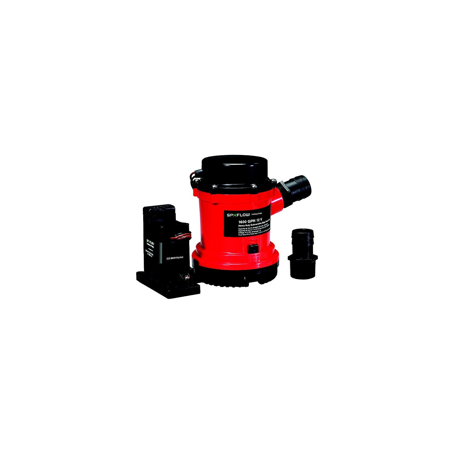 Johnson Pump 01604-00 1600 GPH Heavy Duty Combo Bilge w/Automatic Electromagnetic Switch, 12V