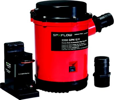 Johnson Pump 02204-00 2200 GPH Heavy Duty Automatic Bilge with Electro-Magnetic Switch,, 12V