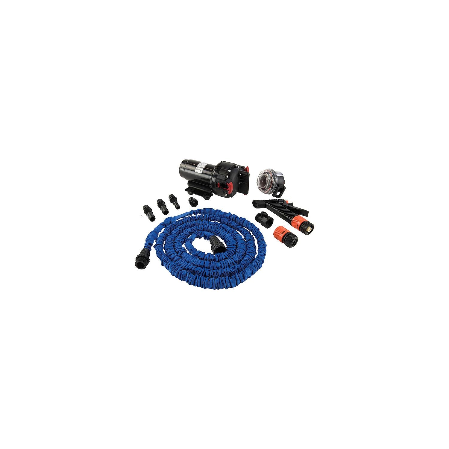 Johnson Pump 6260616 Aqua Jetâ„¢ Wash Down 5.2 Gpm Kit w/ Blue Collapsible Hose