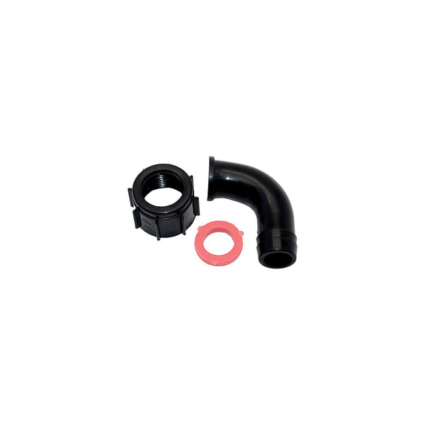 Johnson Pump 92205 DuraPort 90Â° Connection For 500-1000 GPH Cartridge Bilge Pumps