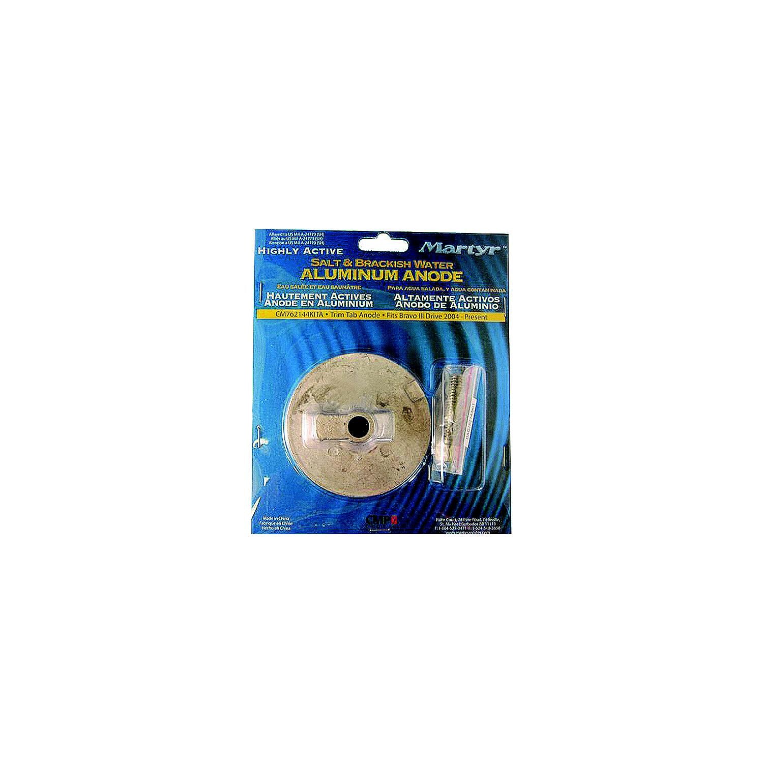 Martyr CM762144KITA 762144 Anode w/Hardware For Mercruiser
