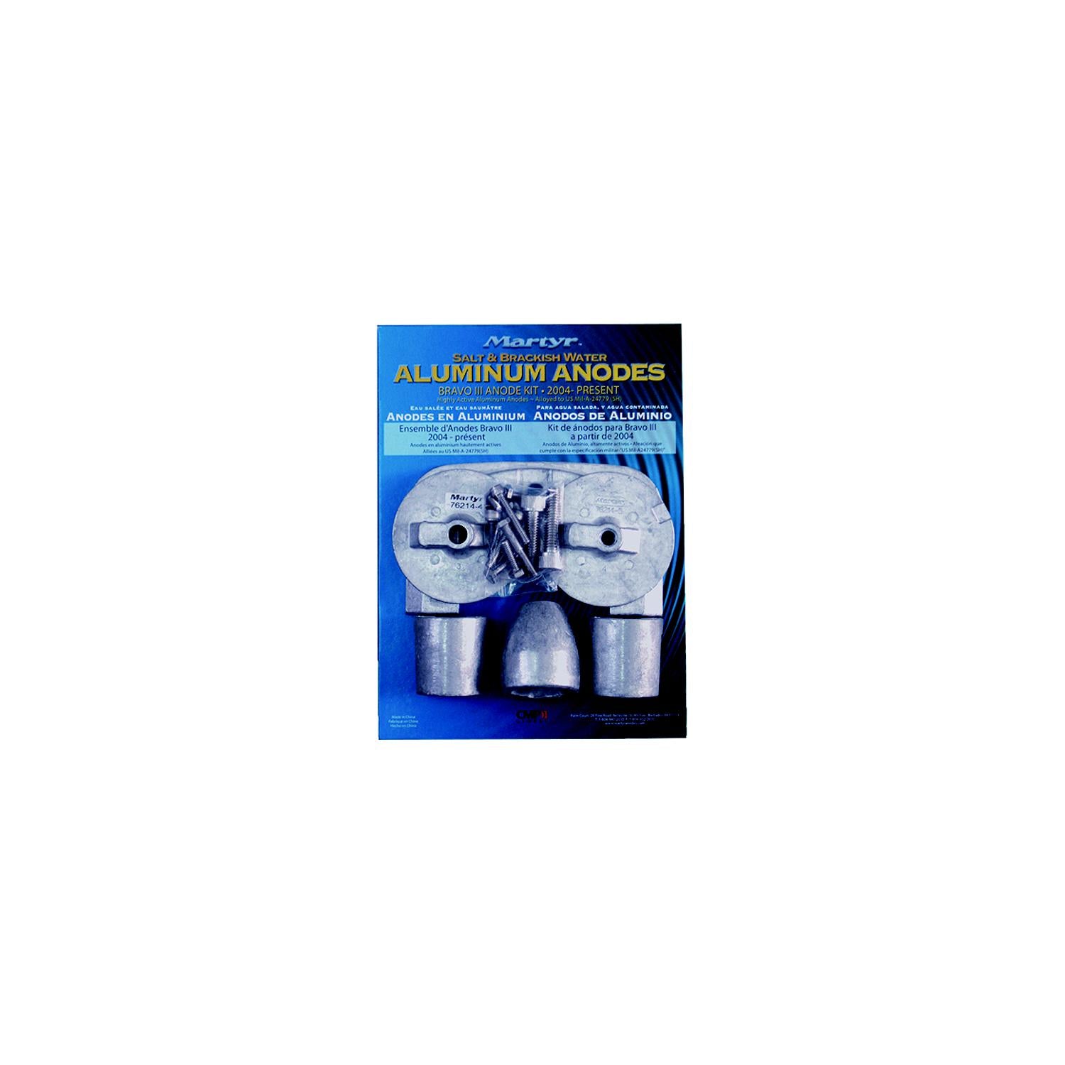 Martyr CMBRAVO3KITM Bravo III Anode Kit - Magnesium