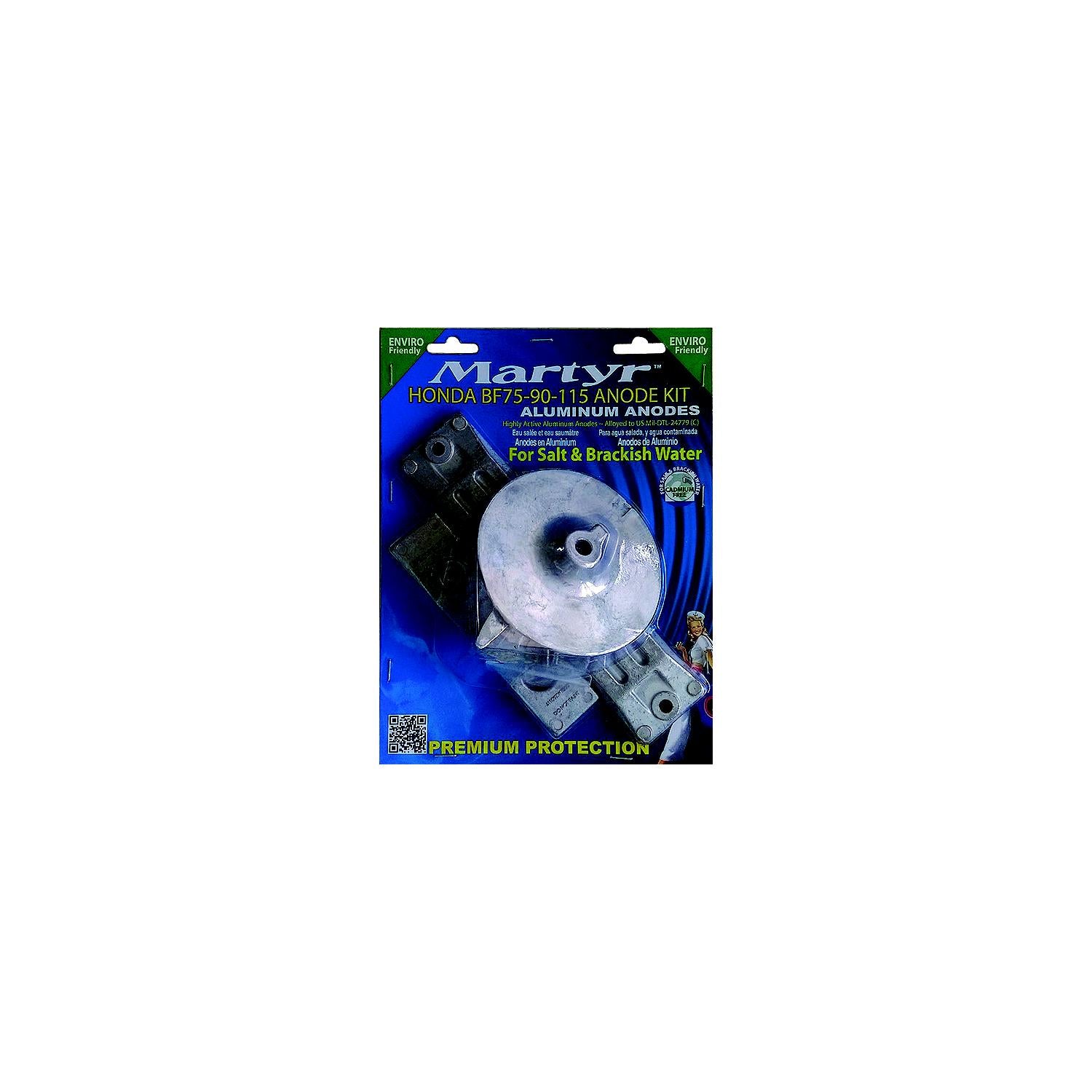 Martyr CMHBF75115KITA Honda BF Anode Kit, Aluminum