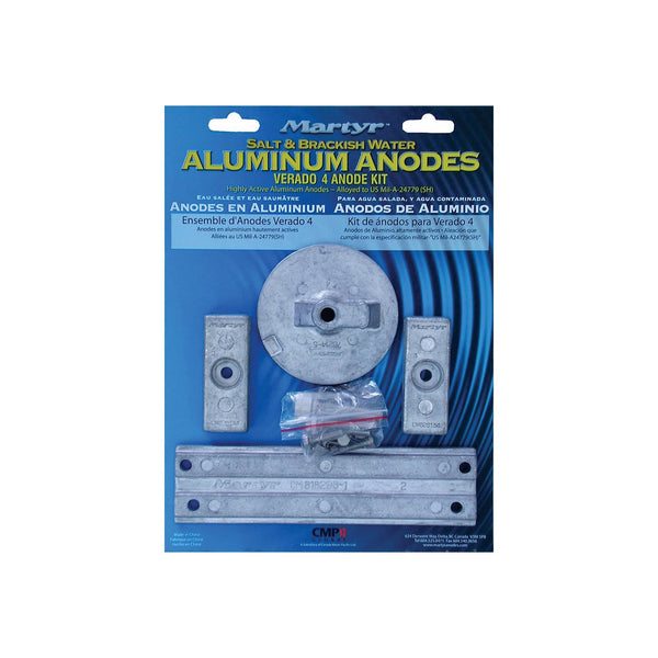Martyr CMVERADO4KITA Mercury Verado 4-Cylinder Anode Kit - Aluminum