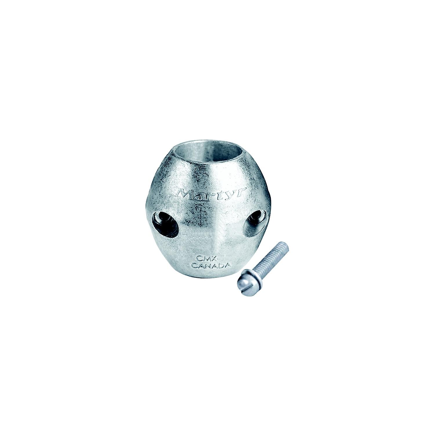 Martyr CMX05S Streamlined Shaft Zinc Anode With Stainless Steel Slotted Head