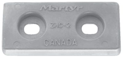 Martyr CMZHC2AZ CMZHC2 Zinc Hull Anode 2.65" x 5.75"