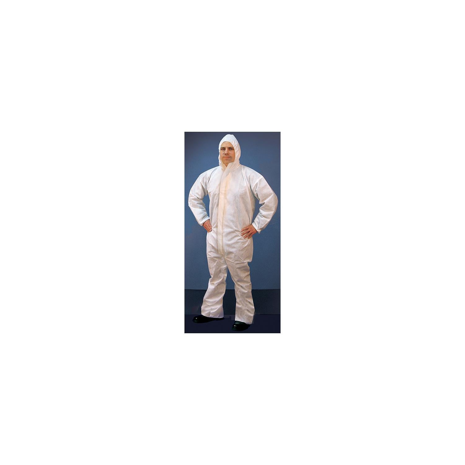 Buffalo Rags 68255 Microporous Disposable Coverall With Hood, XL