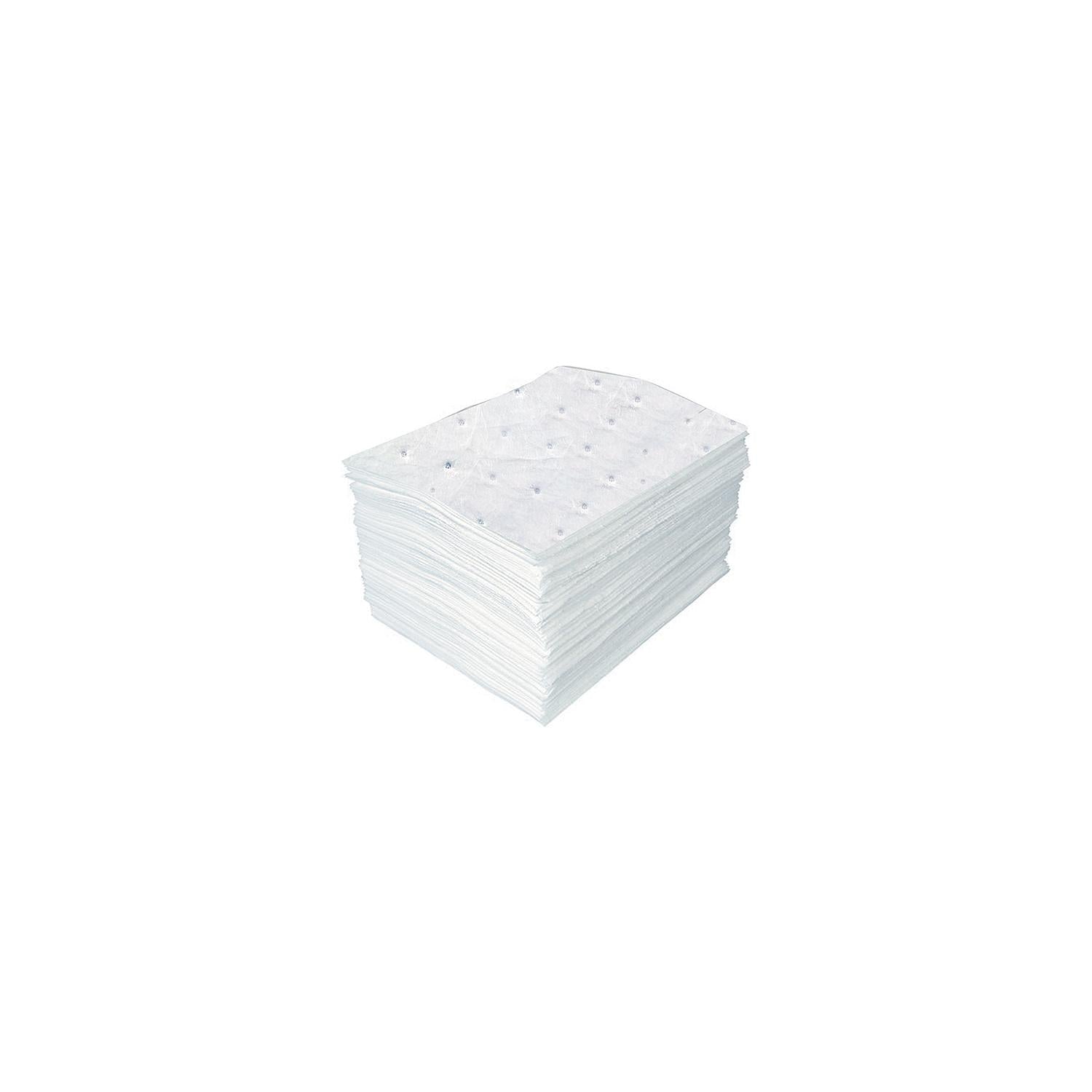 Buffalo Rags 90820 Recycled Medium Weight Oil Only Sorbent Pads (100 Per Pack)