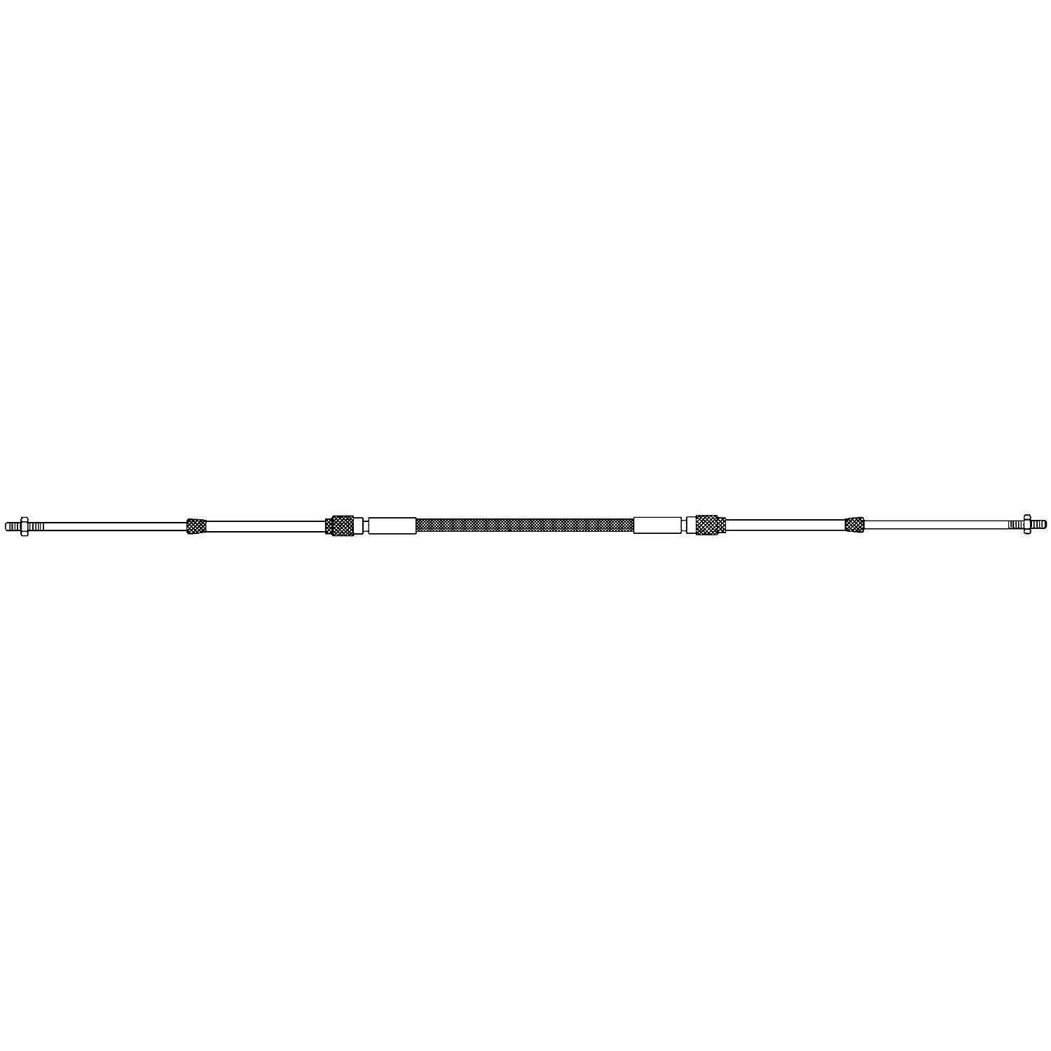 UFlex C2X10 UFLEX C8 3300 Type Standard Universal Style Engine Control Cable 10-32 UNF