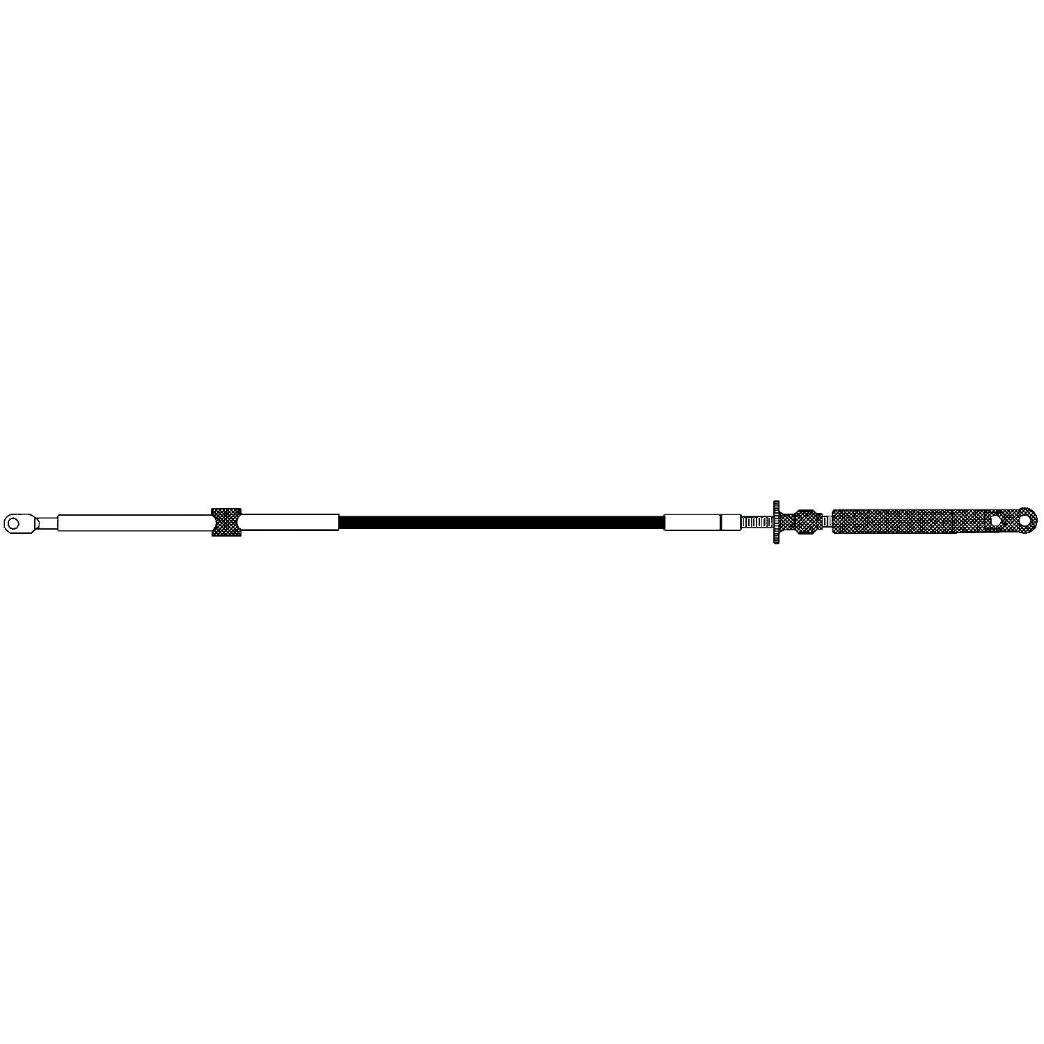 UFlex C14X24 UFLEX C4 Johnson/Evinrude (OMC) After 1979 Engine Control Cable