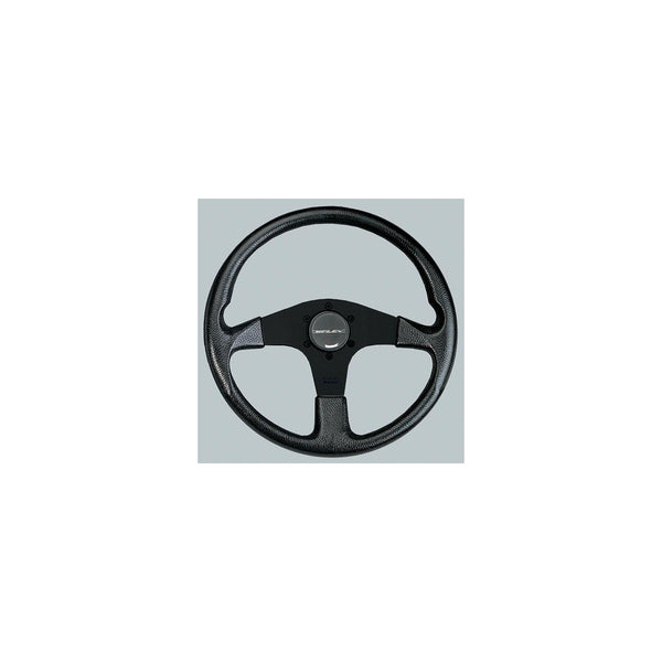 UFlex CORSEBB Uflex Corse Steering Wheel, Black PVC Grip w/Black Spokes