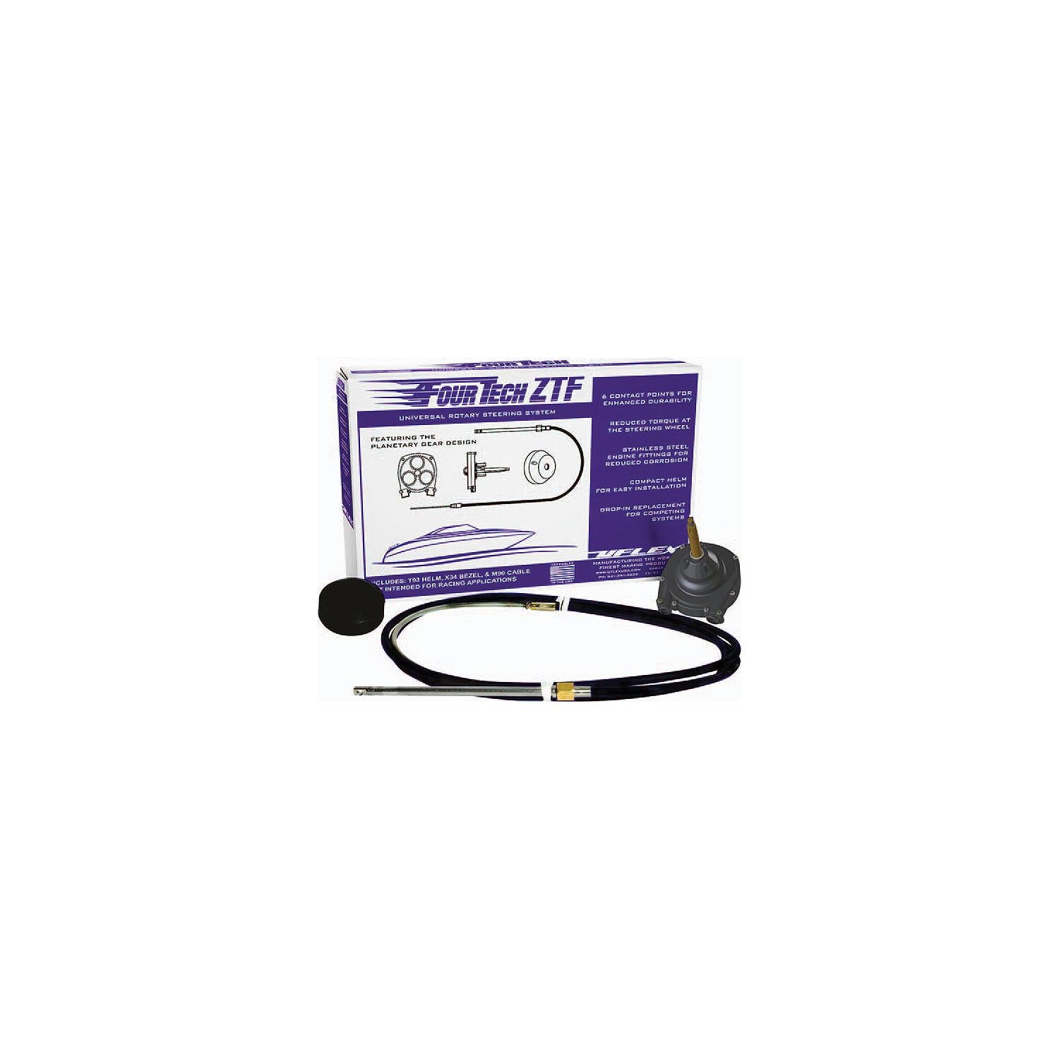 UFlex FOURTECHBLK13 ZTF Uflex FOURTECHBLK13ZTF Fourtechâ„¢ Rotary Steering System, 13' Black Cable