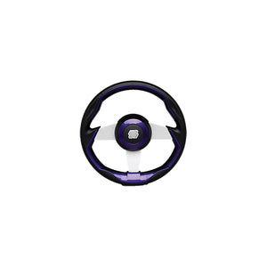 UFlex GRIMANI PL/S Uflex GRIMANIPLS Grimani Steering Wheel, Purple w/Silver Spokes