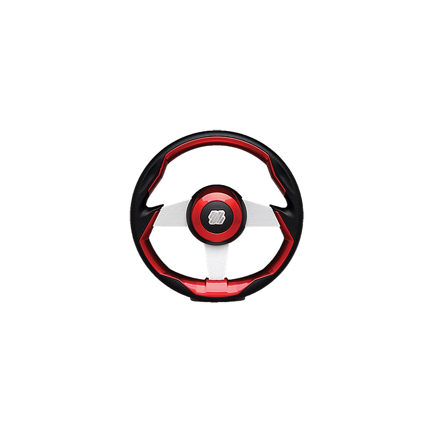 UFlex GRIMANI R/S Uflex GRIMANIRS Grimani Steering Wheel, Red w/Silver Spokes