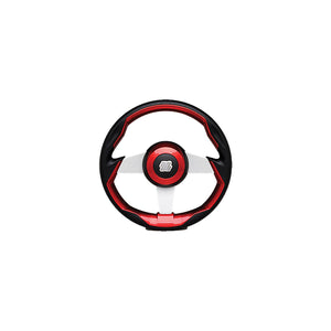 UFlex GRIMANI R/S Uflex GRIMANIRS Grimani Steering Wheel, Red w/Silver Spokes