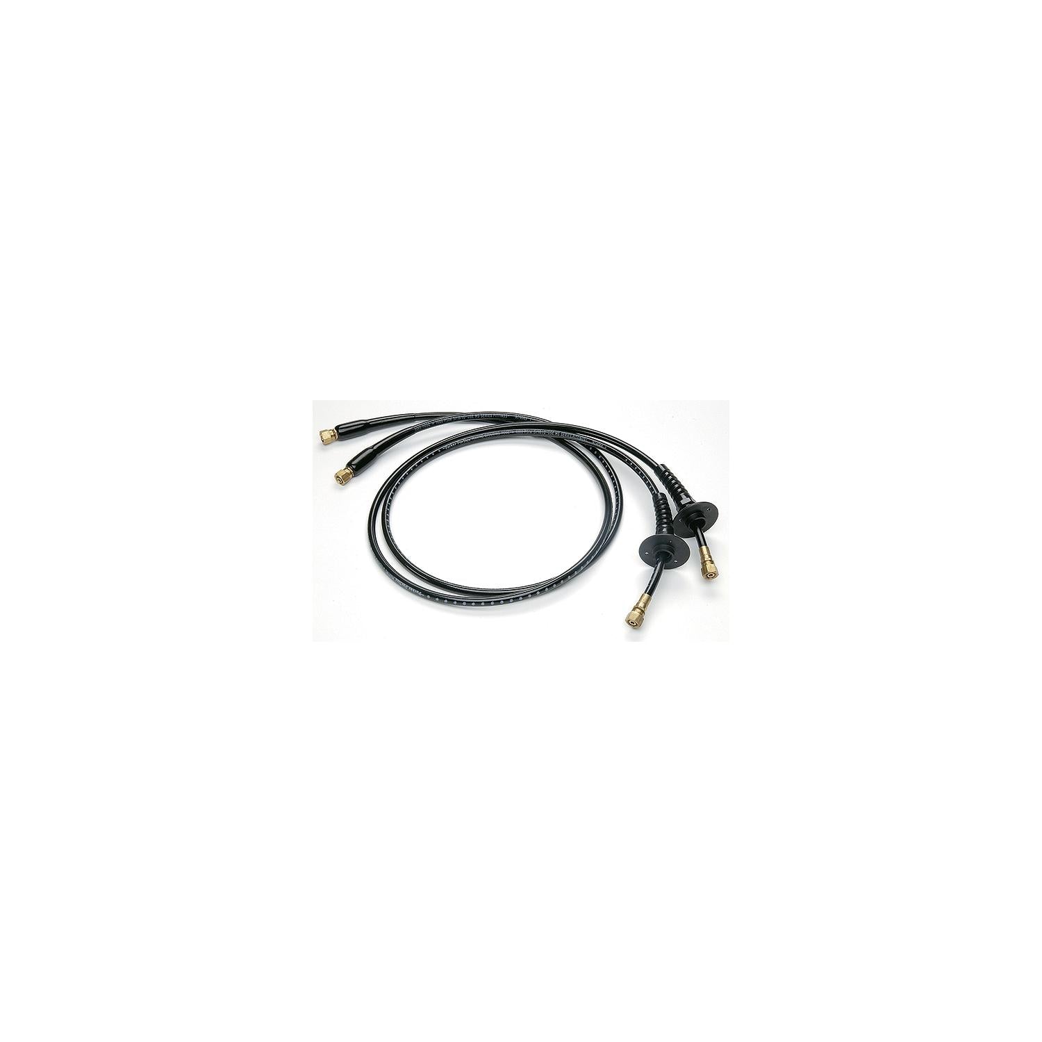 UFlex KITOBBHBR-22 UFLEX Hydraulic OB-BHBR Hose Kit Includes Pre-Crimped Brass Fittings, Bulkhead Fittings and Bend Restrictors on Both Ends (2 Per Pa
