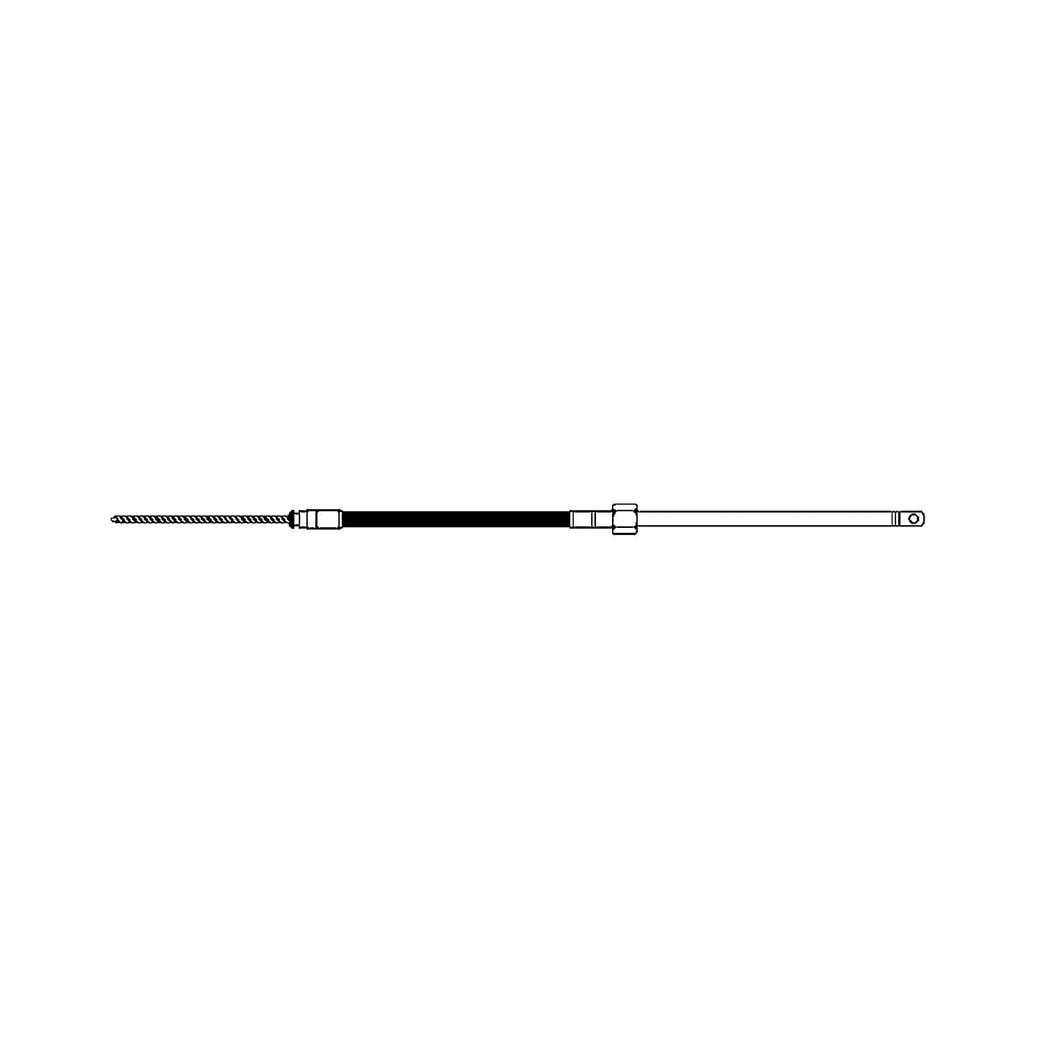 UFlex M66X19 UFLEX M66 Universal QC Rotary Steering Cable (Replaces UFLEX, Morse Command 290 or Teleflex SSC62), 19'