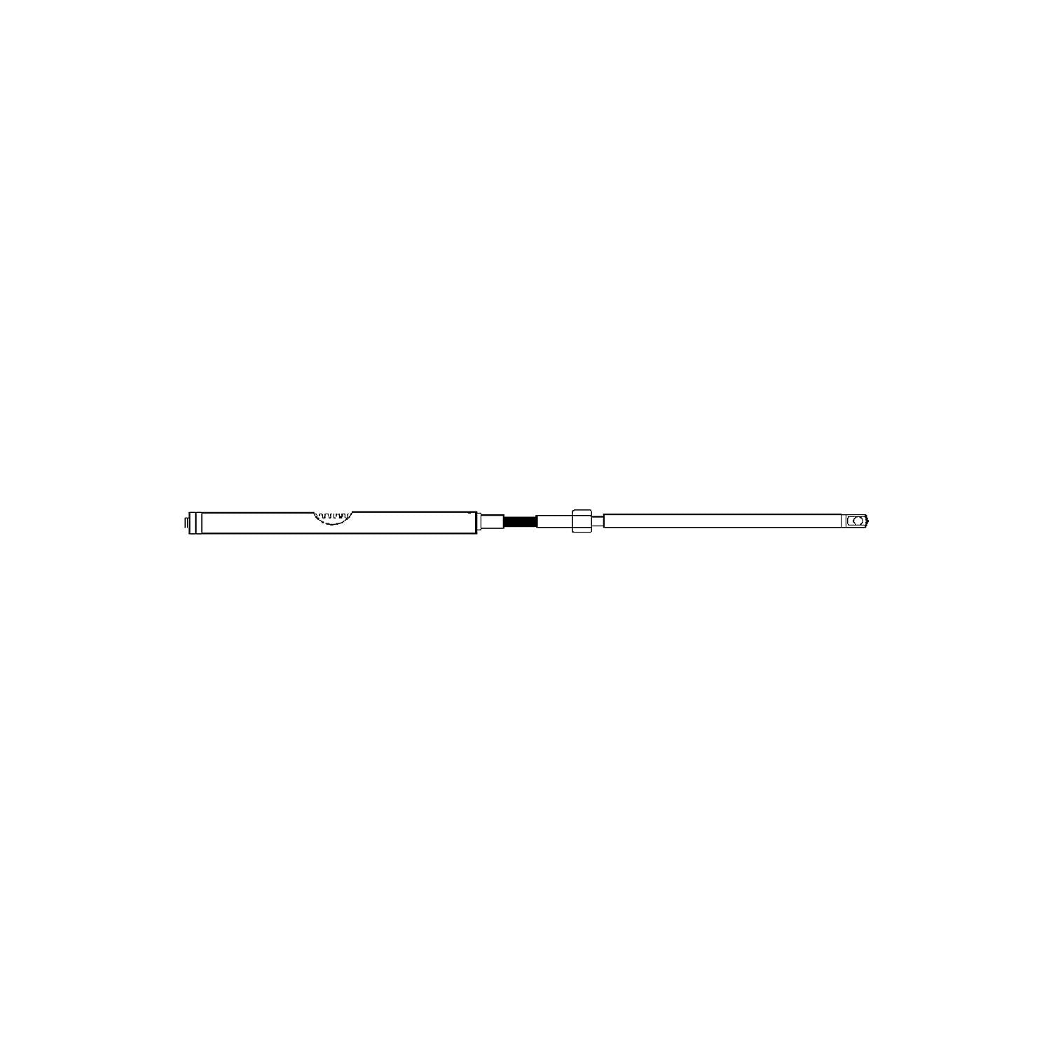 UFlex M86X20 UFLEX M86 Universal Rack & Pinion Steering Cable (Replaces UFLEX, Morse Command 200 or Teleflex SSC124), 20'