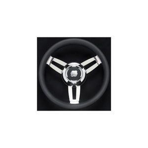 UFlex MOROSINI U/CH/B Morosini Steering Wheels, Black Poly w/Chrome Hub
