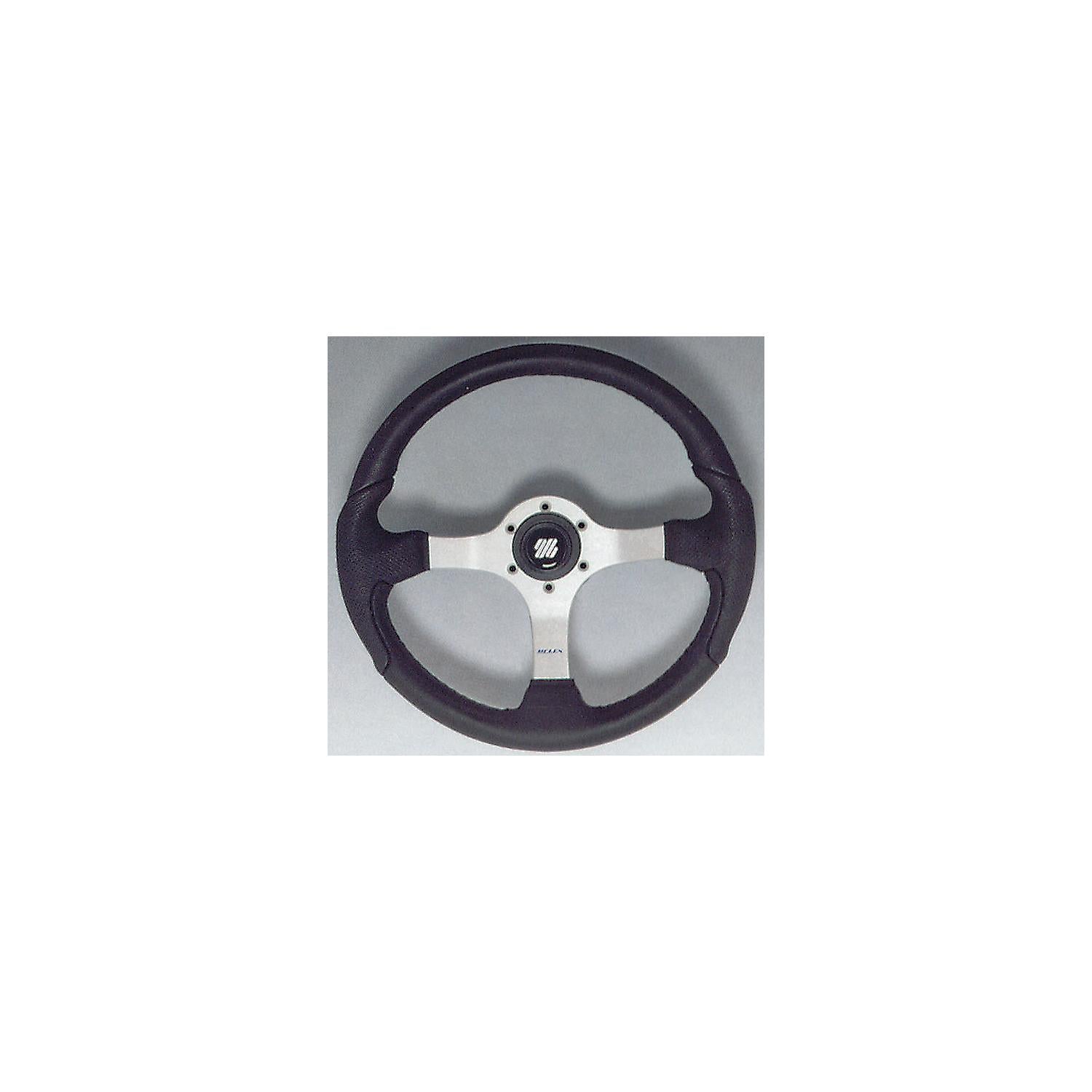 UFlex NISIDABP Nisida Steering Wheel, Polished Finish w/Black Grip