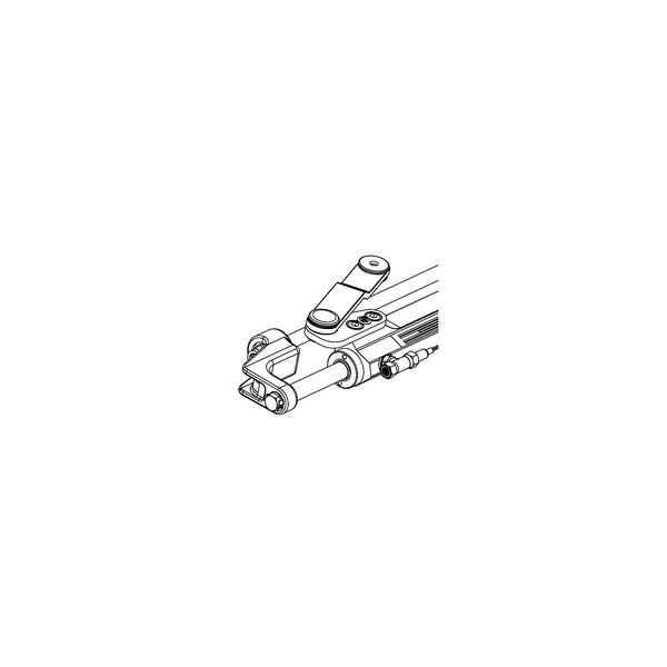 UFlex UC128-SVS 2 Uflex UC128SVS2 Silversteerâ„¢ Front Mount Hydraulic Steering Cylinder w/Offset Arm, 7.3cu.in.