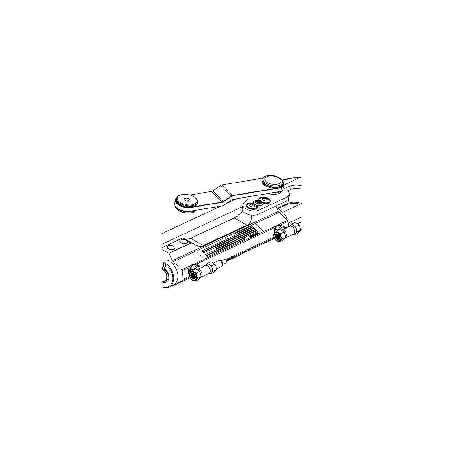 UFlex UC130-SVS 2P Uflex UC130SVS2P Silversteerâ„¢ Front Mount Hydraulic Port Steering Cylinder w/Straight Arm, 7.93cu.in.