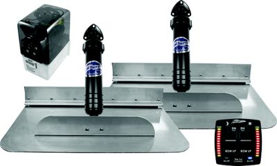 Bennett Trim Tabs 6BT-50110-90-00 1812OBI Classic Hydraulic Tab Kit With OBI9000H Integrated Helm Control, 18