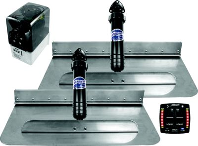 Bennett Trim Tabs 6BT-50110-91-00 2412OBI Classic Hydraulic Tab Kit With OBI9000H Integrated Helm Control, 24" x 12"