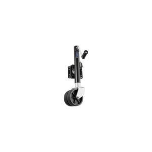 Fulton Performance XPD15L0126 1,500 lb Max Load Heavy Duty Dual Wheel Bolt On Swivel Jack, Glossy Black