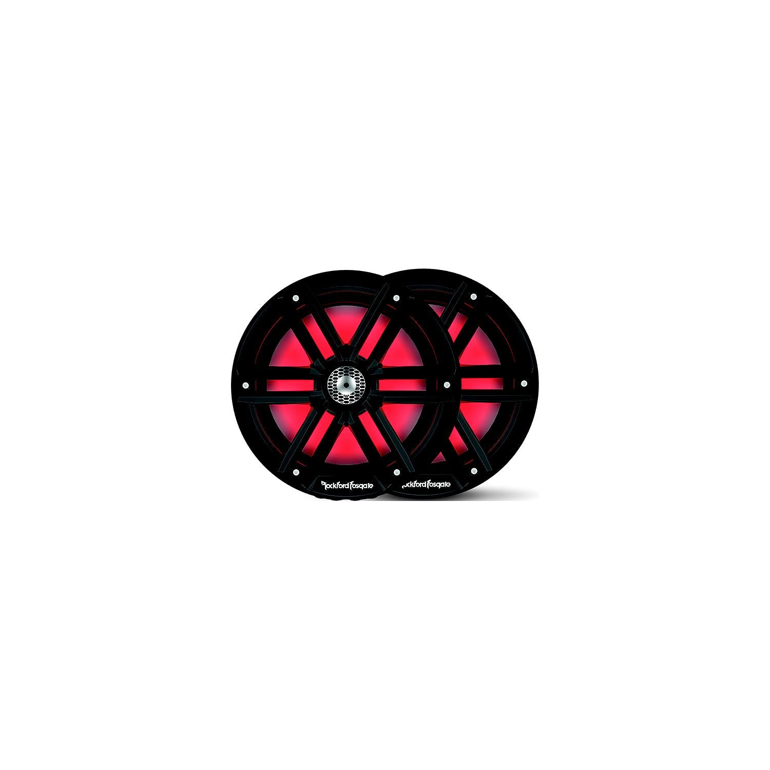 Rockford Fosgate M2-8HB M28HB Color Optixâ„¢ Marine 2-Way Horn Speakers, Black / Stainless