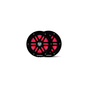 Rockford Fosgate M2-8HB M28HB Color Optixâ„¢ Marine 2-Way Horn Speakers, Black / Stainless