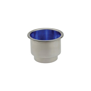 ATTWOOD 11786B-7 Attwood 11786B7 LED Stainless Steel Drink Holders, w/Blue LEDs