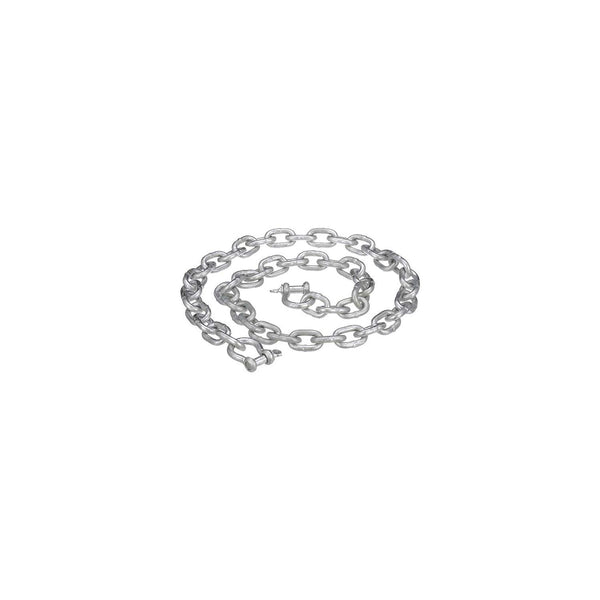 ATTWOOD 13753-7 Attwood 137537 Galvanized Anchor Lead Chain w/Shackles, 1/4" x 4'