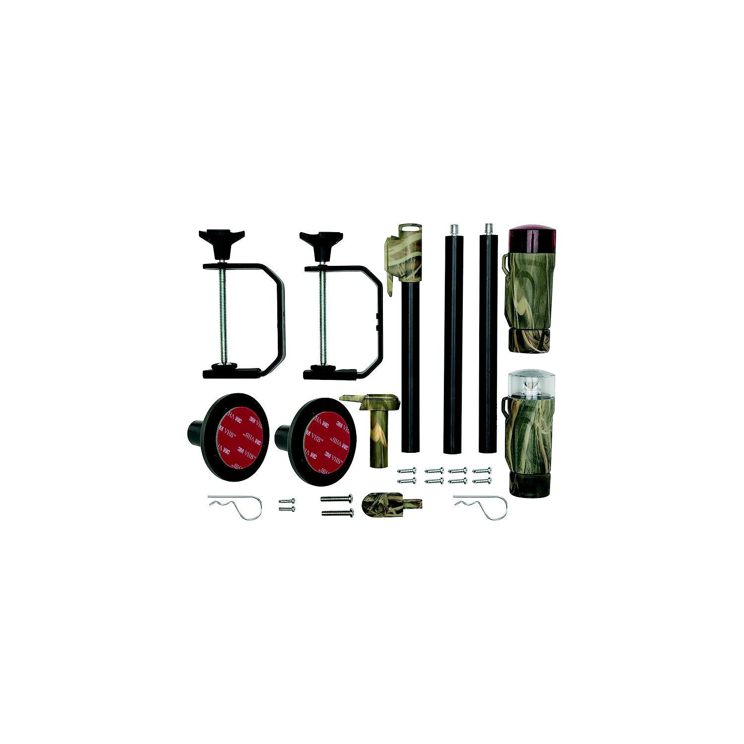ATTWOOD 14197-7 Attwood 141977 All-Craft Battery Operated LED Portable Nav Light Kit w/Threaded Pole, Real TreeÂ® Max-4 Camo