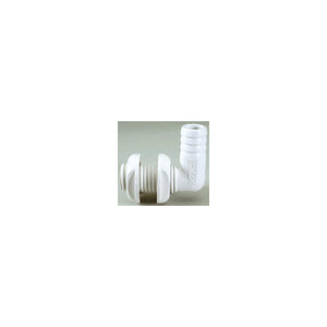 ATTWOOD 3877-3 Attwood Thru Hull Connector For Hose, White, 90 Degree - 3/4