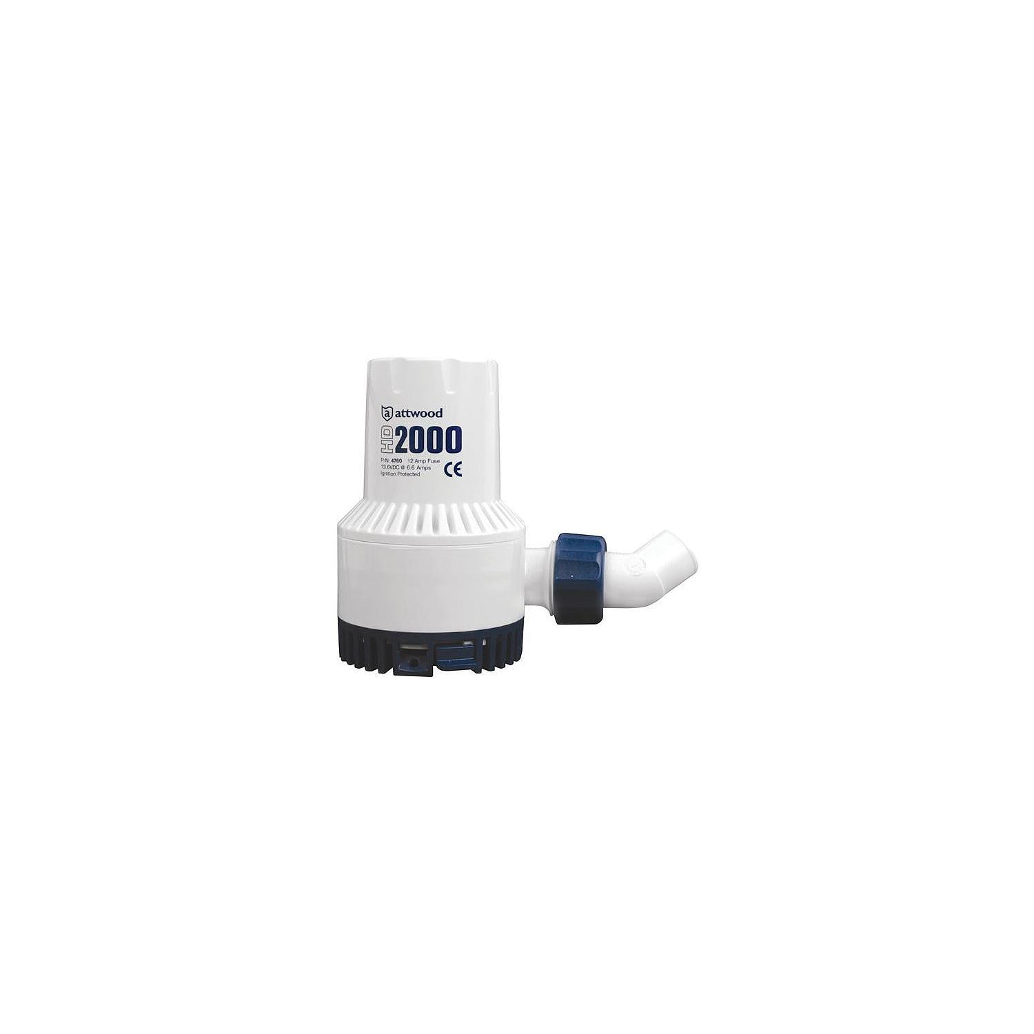 ATTWOOD 4760-4 Attwood Heavy Duty Bilge Pump 2000 GPH
