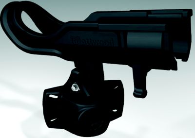 ATTWOOD 5009-4 Attwood Adjustable Rod Holder With Bi-Axis Mount-Black