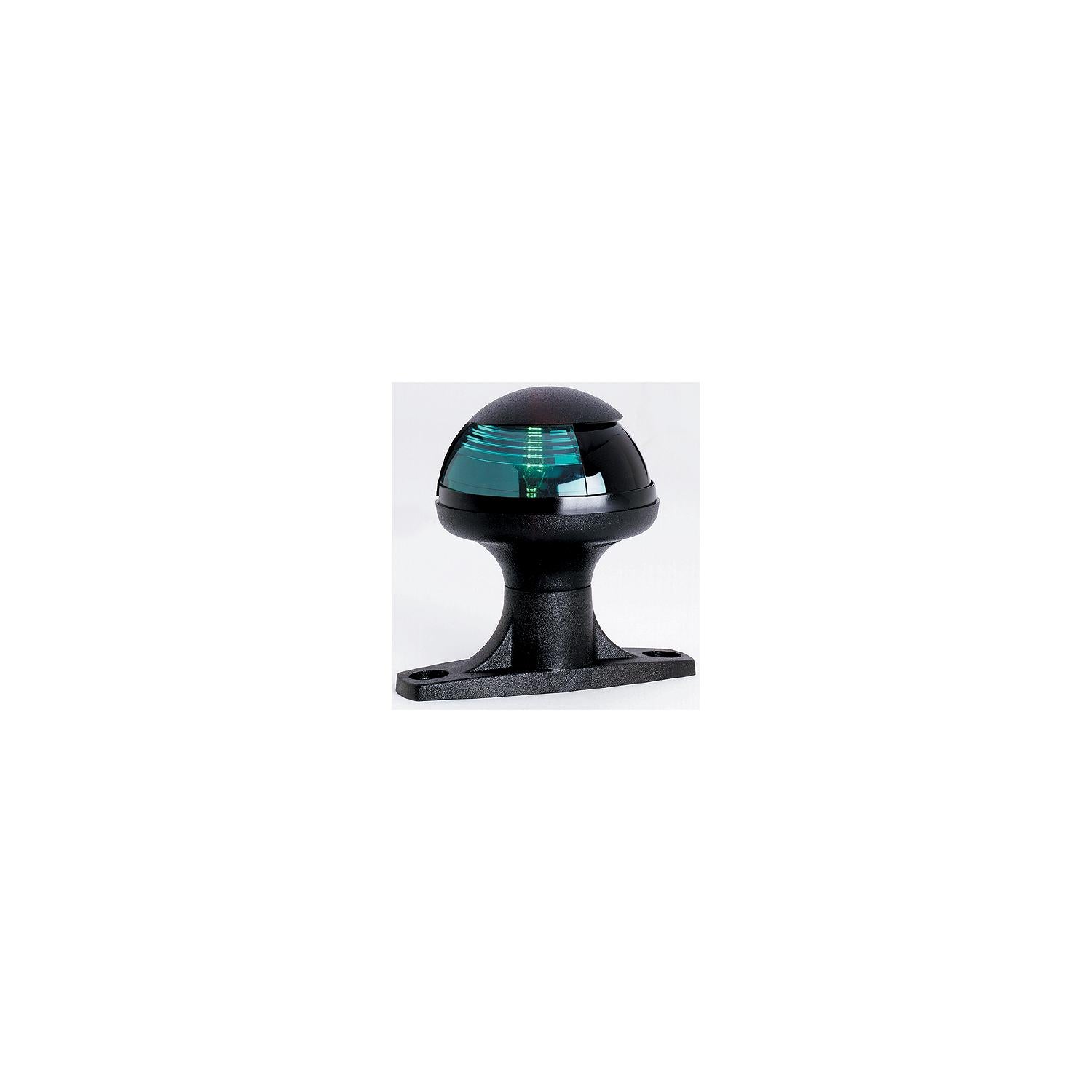 ATTWOOD 5080G7 Attwood Pulsar Side Light, Raised Base, Green Lens