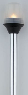 ATTWOOD 5100-24-1 Attwood 5100241 Frosted Globe All-Round Light, 2-Pin Standard Pole 24"