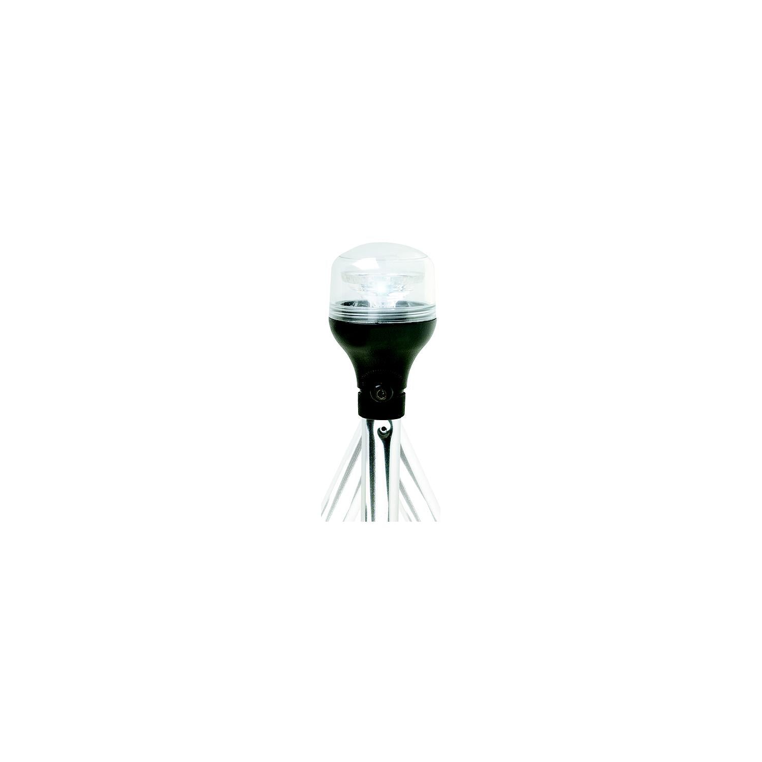 ATTWOOD 5550-PA20-7 Attwood 5550PA207 2NM LED All-Round Fold-Down Light with Lightarmor Base & Aluminum Pole, 20