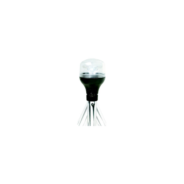 ATTWOOD 5550-PA20-7 Attwood 5550PA207 2NM LED All-Round Fold-Down Light with Lightarmor Base & Aluminum Pole, 20"