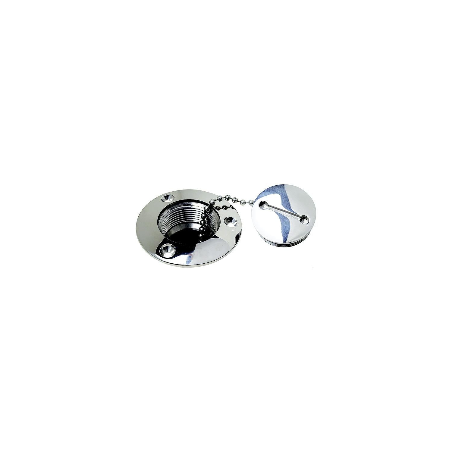 ATTWOOD 66061-3 Attwood Deck Fill Replacement Cap For 66126, Stainless Steel