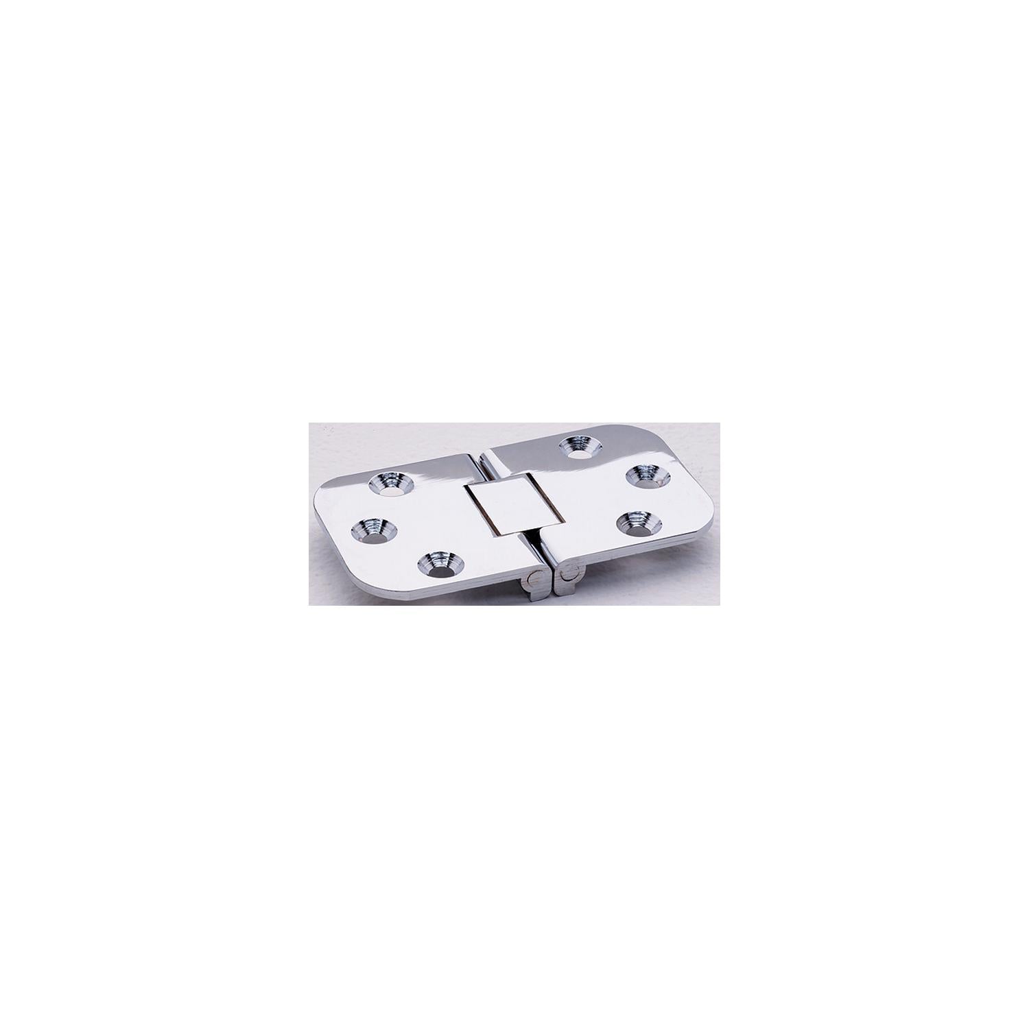 ATTWOOD 66239-3 Attwood Flush Hinge, Square End, Stamped Stainless Steel 2-3/4