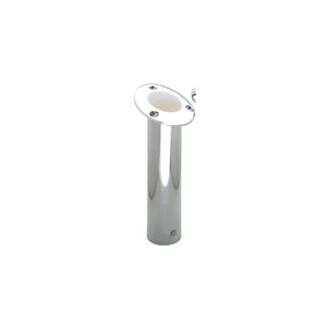 ATTWOOD 66363W7 Attwood Rod Holder Flush Mount Stainless Steel 15 Degree White Open End