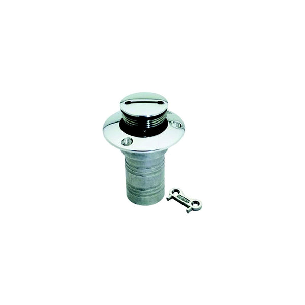 ATTWOOD 66406-5 Attwood Gas Deck Fill for 1-1/2" Hose, Stainless Steel